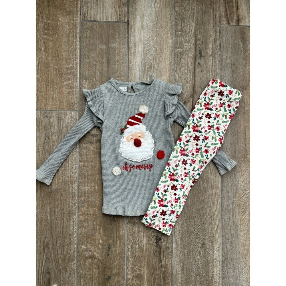 Mud Pie Girls Santa 2 Piece Outfit Size 3T